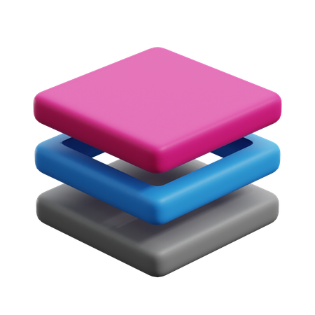 Couche  3D Icon