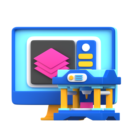 Couche  3D Icon