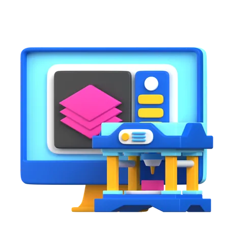 Couche  3D Icon