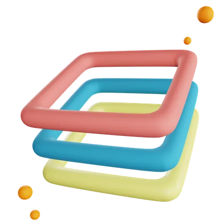 Couche  3D Icon