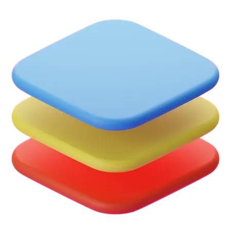 Couche  3D Icon