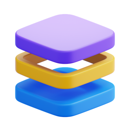 Couche  3D Icon