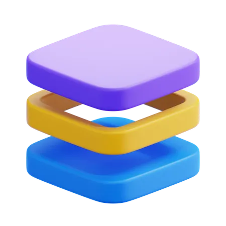 Couche  3D Icon