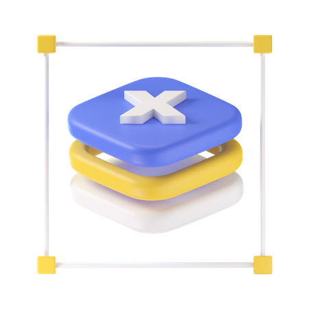 Couche  3D Icon