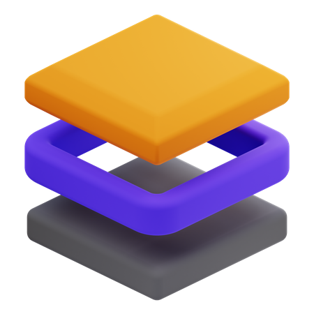 Couche  3D Icon
