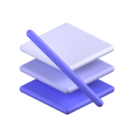 Couche de bloc  3D Icon