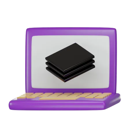 Couche d'ordinateur portable  3D Icon