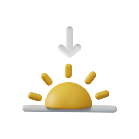 Coucher de soleil  3D Icon