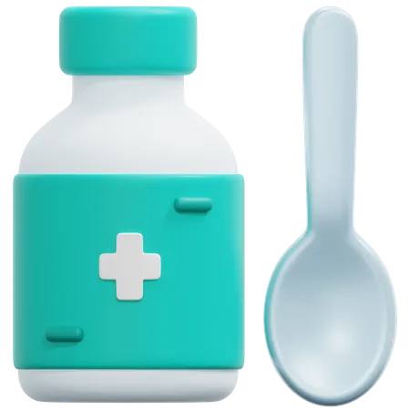 Cough Medication  3D Icon