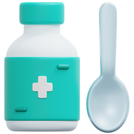 Cough Medication  3D Icon