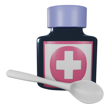 Cough Syrup  3D Icon