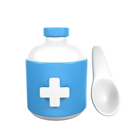 Cough Syrup  3D Icon