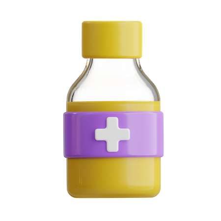 Cough Syrup  3D Icon