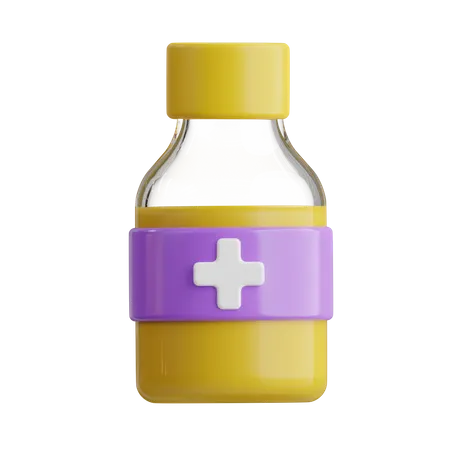 Cough Syrup  3D Icon