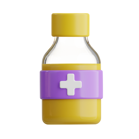Cough Syrup  3D Icon