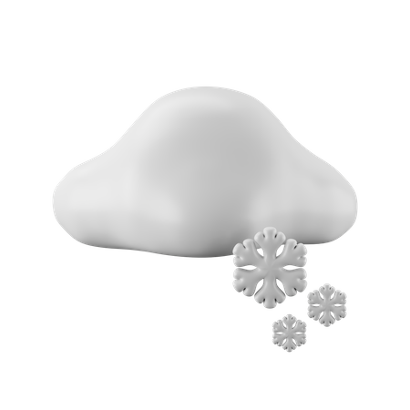 Could And Snowy  3D Icon