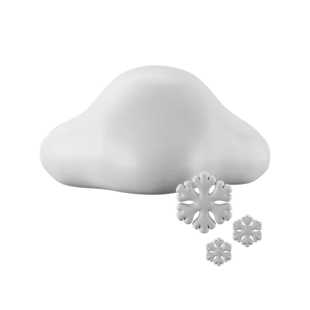 Could And Snowy  3D Icon