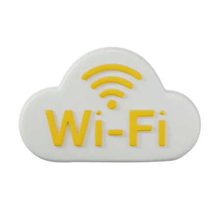 Could Wifi  3D Icon