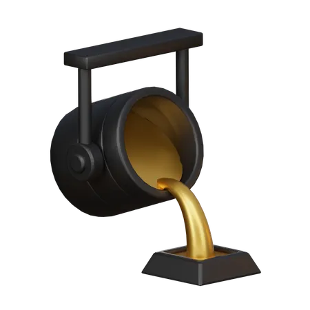 Coulée d'or  3D Icon