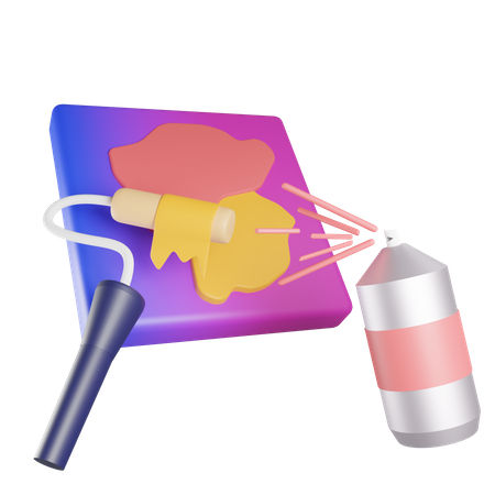 Couleur de pulvérisation  3D Icon