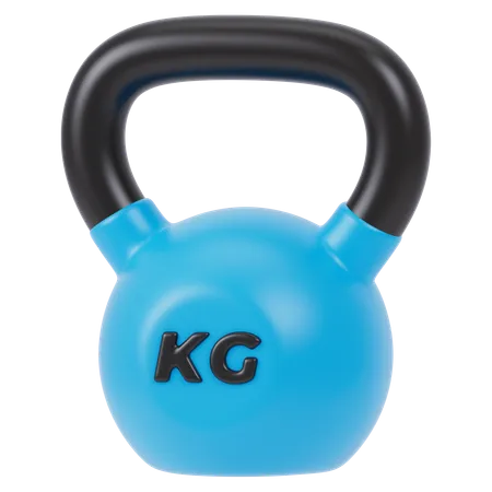 Kettlebell de couleur  3D Icon