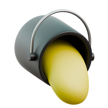 Seau de couleur  3D Icon