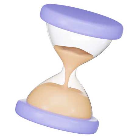 Hourglass With Sand Countdown 3 D Icon Render 3D Icon