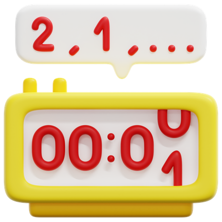 Countdown  3D Icon