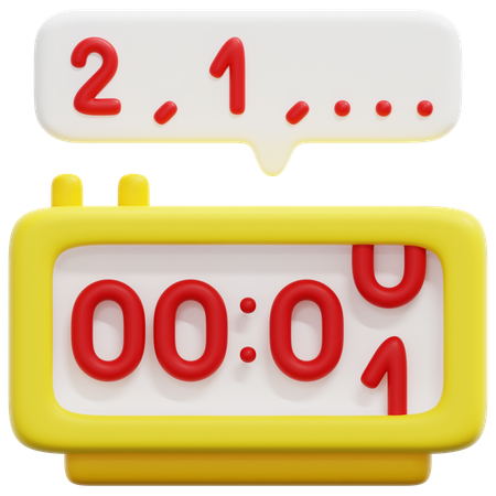 Countdown  3D Icon