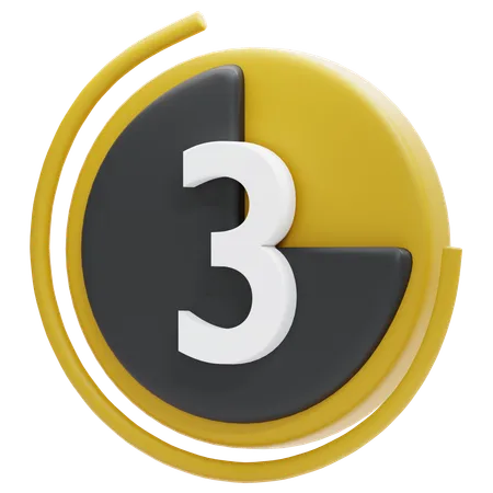 Countdown-Filmuhr  3D Icon