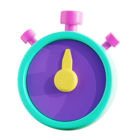 Countdown Stopwatch 3 D Icon Which Can Be Used For Various Purposes Such As Websites Mobile Apps Presentation And Others 3D Icon