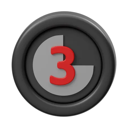 Countdown time  3D Icon