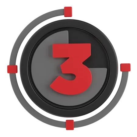 Countdown Time  3D Icon