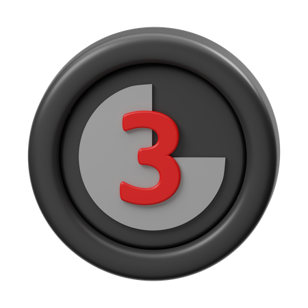 Countdown time  3D Icon