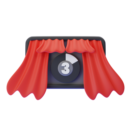 COUNTDOWN TIME MOVIE  3D Icon