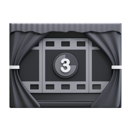 Countdown Time Movie  3D Icon