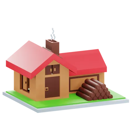 Country House  3D Icon