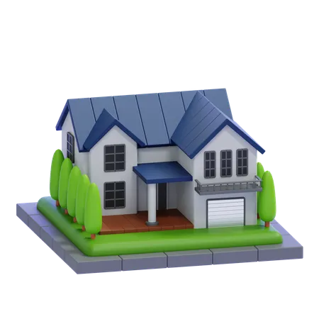 Country House  3D Icon