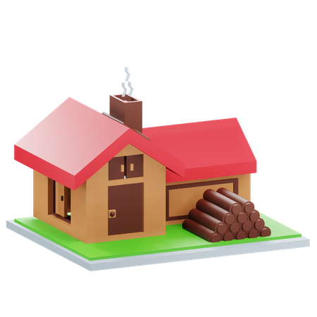 Country House  3D Icon
