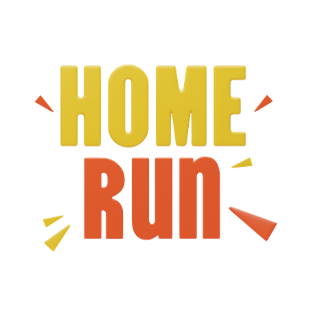 Home Run  3D Icon