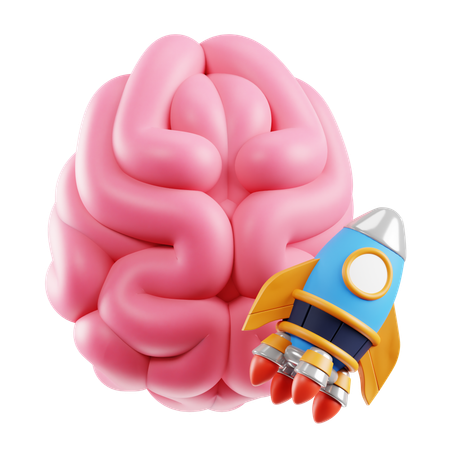 Coup de pouce cérébral  3D Icon