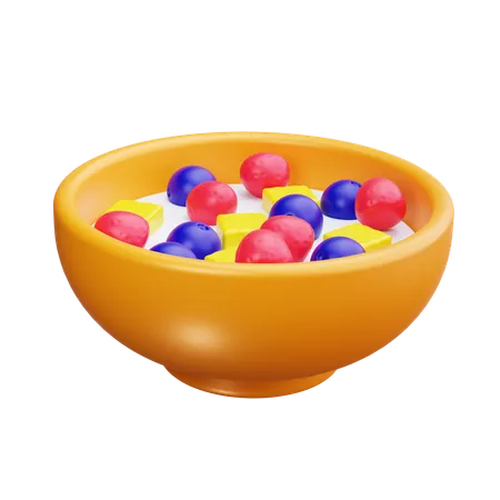 Bol de fruits  3D Icon