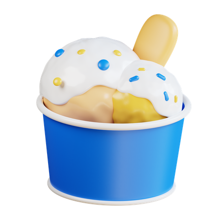 Coupe de glace  3D Icon