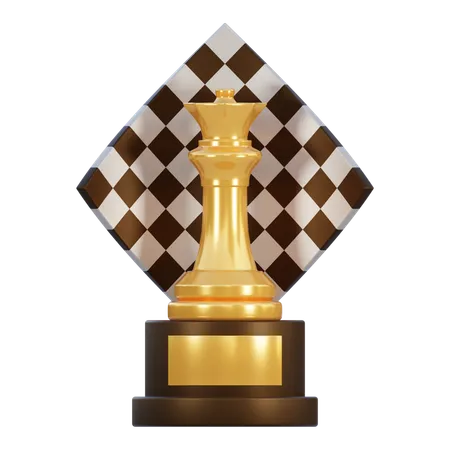 Coupe d'échecs  3D Icon