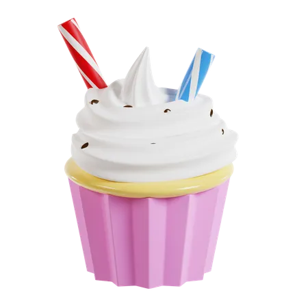 Coupe De Crème Glacée  3D Icon