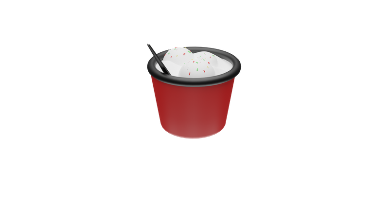 Coupe de glace  3D Icon