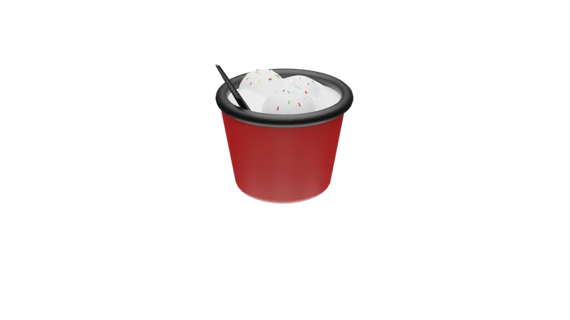 Coupe de glace  3D Icon