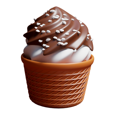 Coupe De Crème Glacée  3D Icon