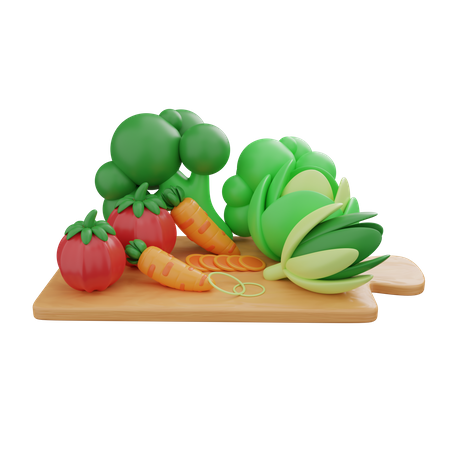 Coupe de légumes  3D Icon