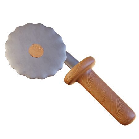 Couteau à pizza  3D Illustration